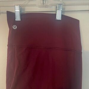 Lululemon Leggings 16T Burgundy